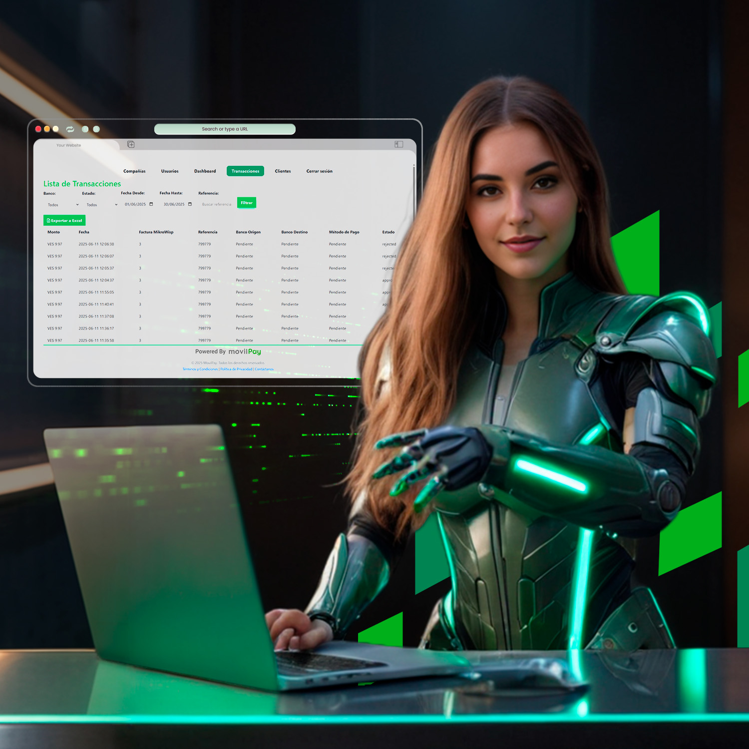 OnePayISP Futuristic Interface